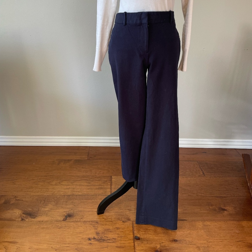 J. Crew dark navy stretch cotton pant, size 10T